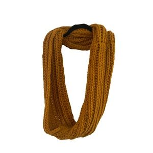 Forever 21 Mustard Knit Infinity Scarf